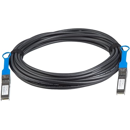 StarTech.com MSA Uncoded Compatible 10m 10G SFP+ to SFP+ Direct Attach Breakout Cable Twinax - 10 GbE SFP+ Copper DAC 10 Gbps Low Power Active Transceiver Module DAC (SFP10GAC10M)