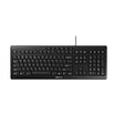 CHERRY Stream Keyboard Wired USB SX Scissors Mechanism QWERTY Whisper-Quiet Silent Keystroke for Home Office, Work or Personal Computer. Black Regular Black
