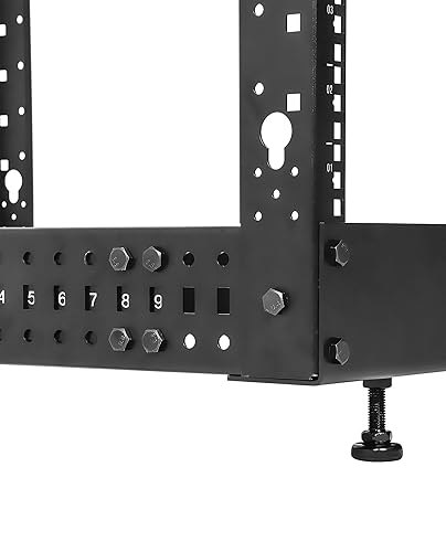 Intellinet 45U 19 4 Post Open Frame Server Wall Mount Rack - Flatpacked, Antistatic Powder Coated Steel – for IT Network Equipment & AV Devices – 3 Yr Mfg Warranty – 716406 45U 4 Post - Flatpacked