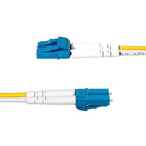 StarTech.com 1m (3.3ft) LC to LC (UPC) OS2 Single Mode Duplex Fiber Optic Cable, 9/125µm, 100G, LSZH Fiber Patch Cord