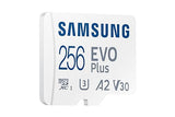 SAMSUNG EVO Plus w/SD Adaptor 256GB Micro SDXC, Up-to 130MB/s, Expanded Storage for Gaming Devices, Android Tablets and Smart Phones, Memory Card, MB-MC256KA/CA (Canada Version)