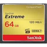SanDisk Extreme Tarjeta de Memoria CompactFlash â€“ 64 GB (sdcfxs-064g-a46)