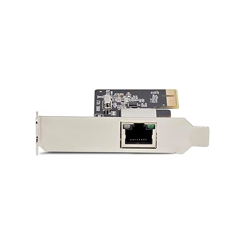 StarTech.com 1-Port Gigabit PCIe Network Adapter Card, Low-Profile NIC, PCI Express LAN Card, Realtek RTL8111H, TAA Compliant