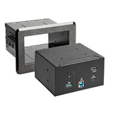 StarTech.com Conference Room Docking Station - Universal Laptop Dock - 4K HDMI, 60W Power Delivery, USB Hub, GbE, Audio - in-Table Connectivity Box for Huddle/Boardroom Collaboration Space, TAA
