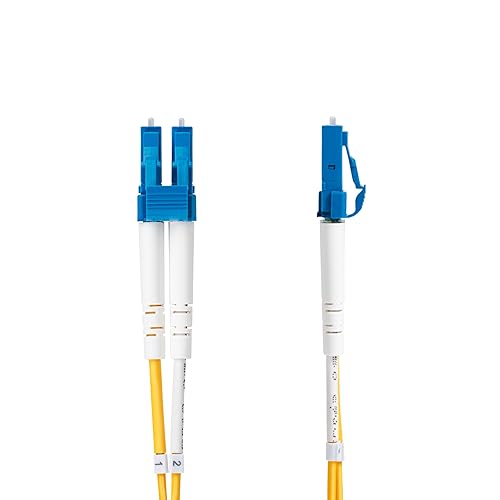 StarTech.com 8m (26.2ft) LC to LC (UPC) OS2 Single Mode Duplex Fiber Optic Cable, 9/125µm, 10G, LSZH Fiber Patch Cord