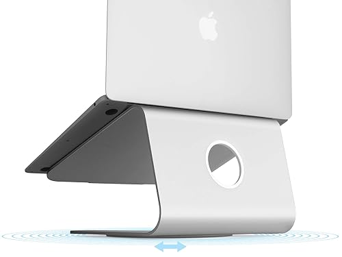 Rain Design 10036 mStand360 Laptop Stand with Swivel Base - Silver Silver mStand360 Stand