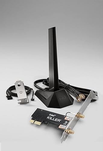Intel Killer AX1675 IEEE 802.11ax Bluetooth 5.3 Tri Band Wi-Fi/Bluetooth Combo Adapter for Desktop Computer