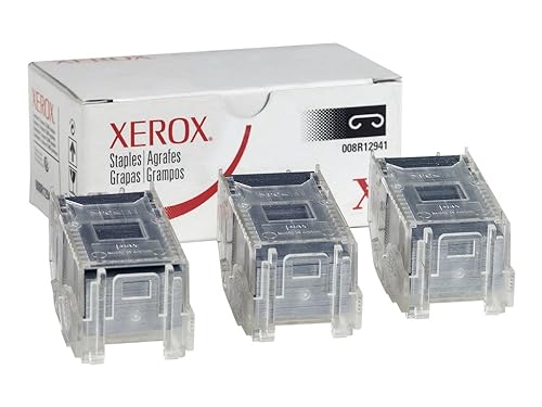 Genuine Xerox Stacker Staples Cartridges for the Phaser 7760 (3 Cartridges, 5,000 Staples Each), 008R12941