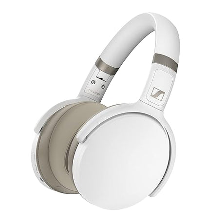 Sennheiser Consumer Audio HD 450BT Bluetooth 5.0 Wireless Headphone with Active Noise Cancellation - 30-Hour Battery Life, USB-C Fast Charging, Virtual Assistant Button, Foldable - White Original White