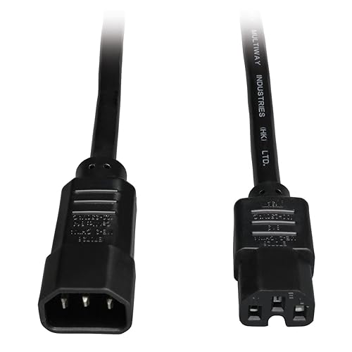 Tripp Lite 3ft Computer Power Cord 14awg 15a C14 To C15 Heavy Duty