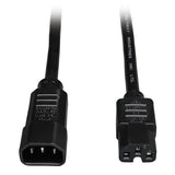 Tripp Lite 2ft Computer Power Cord 14awg 15a C14 To C15 Heavy Duty