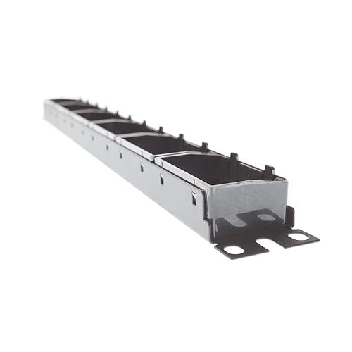 Panduit CPP24FMWBLY 24-Port Flat Flush-Mount Patch Panel, Black