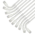 Intellinet FlexiBoot Slim Cat6 Ethernet Network Patch Cable – 10-Pack - 10Gbps & 250MHz, Flexible Bendable Boot, 32AWG Pure Bare Copper Wire, Gold-Plated Contacts - 14ft, White 14 ft Flexible Boot 10 Pack White