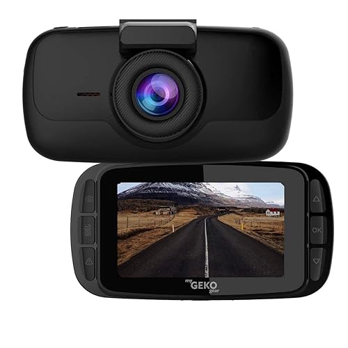 myGEKOgear Orbit 960 4k UHD Dash Cam, 3840x2160P, Sony STARVIS, Night Vision, Mobile App, GPS Logs Location & Speed, G-Sensor, Accident Video Back up, FCWS & LDWS, Motion Detection,Black,Standard