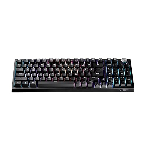 XPG Sorcerer Black 96% Form Factor Gasket Mount 97 Keys (ANSI)/98 Keys(ISO) USB-C 5V DC