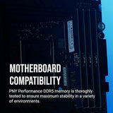 PNY Performance 16GB DDR5 4800MHz (PC5-38400) CL40 1.1V Desktop (DIMM) Memory – MD16GSD54800-TB
