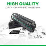 Clover Remanufactured Toner Cartridge Replacement for Lexmark X203/X204 | Black