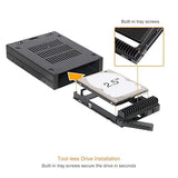 ICY DOCK 1x 2.5 SAS/SATA HDD/SSD Mobile Rack for External 3.5 Bay | ExpressCage MB741SP-B