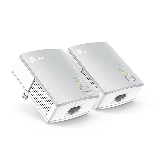 TP-Link AV600 Powerline Ethernet Adapter (TL-PA4010 KIT) - Plug&Play, Power Saving, Nano Powerline Adapter, Expand Home Network with Stable Connections