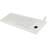 CHERRY G84 UltraSlim Keyboard w/Trackball (International), Light Gray - 83 Key G84-4420LPBEU-0