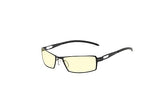 GUNNAR Optiks G0005-C001 SheaDog Full Rim Ergonomic Computer Glasses with Amber Lens Tint, Onyx Frame Finish