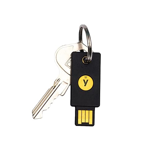 Yubico - Security Key NFC - Black - Two-Factor authentication (2FA) Security Key, Connect via USB-A or NFC, FIDO U2F/FIDO2 Certified