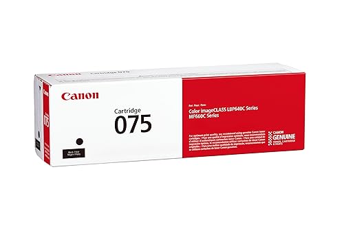 Canon Genuine 075 Black Toner Cartridge