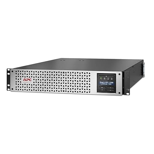 APC Smart-UPS, Line Interactive, 2200VA, Lithium-ion, Rackmount 2U, 120V, 1x NEMA L5-20R+6x NEMA 5-20R outlets, SmartConnect Port+Network Card, AVR