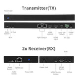 SIIG 1x2 HDMI Splitter Over Cat6 Extender with Loopout, IR, ARC & RS-232, 4K HDMI Splitter, CAT Extension up to 230ft (70m), 4K60Hz with HDR, Auto Extractor, EDID (CE-H27911-S1)
