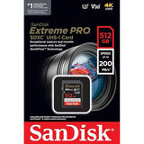 SanDisk Extreme PRO 512GB UHS-I U3 SDXC Memory Card