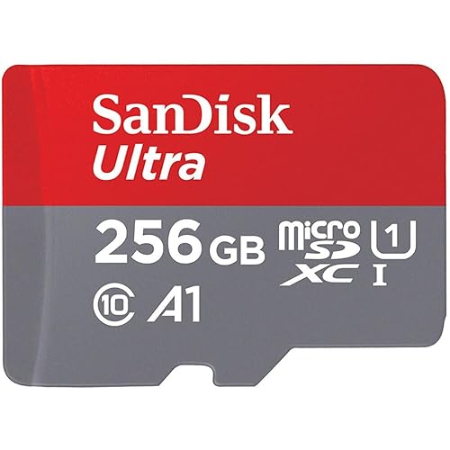 SanDisk Ultra 256GB UHS-I microSDXC Memory Card with SD Adapter