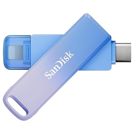 SanDisk 256GB Creator Phone Drive - for iPhone, iPad, Laptop & Mac - Includes USB Type-C and Lightning Connectors - Automatic Backup, 3 Months of Adobe Lightroom Included - SDIXD0N-256G-GN6TP Phone Drive 256GB