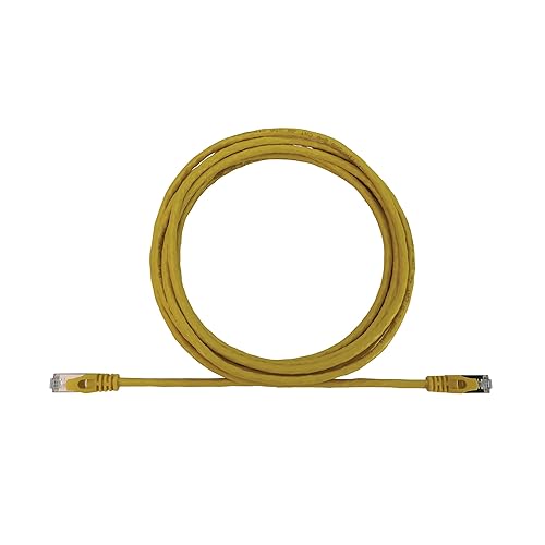 Tripp Lite Cat6a 10G Ethernet Cable, Snagless Molded Slim STP Network Patch Cable (RJ45 M/M), Yellow, 10 Feet / 3 Meters, Manufacturer's Warranty (N262-S10-YW)