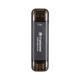 Transcend 1TB Portable SSD, ESD310C, USB 10Gbps with Type-C and Type-A TS1TESD310C