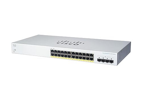 Cisco Systems Business CBS220-24T-4G Smart Switch | 24 Port GE | 4x1G SFP | 3-Year Limited Hardware Warranty (CBS220-24T-4G-NA) 24-port GE / 4 x GE uplinks