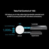 TP-Link TL-SX1008 | 8 Port 10G/Multi-Gig Unmanaged Ethernet Switch | Desktop/Rackmount | Plug & Play | Sturdy Metal Casing | Limited Lifetime Protection | Speed Auto-Negotiation 8 Port | 10G