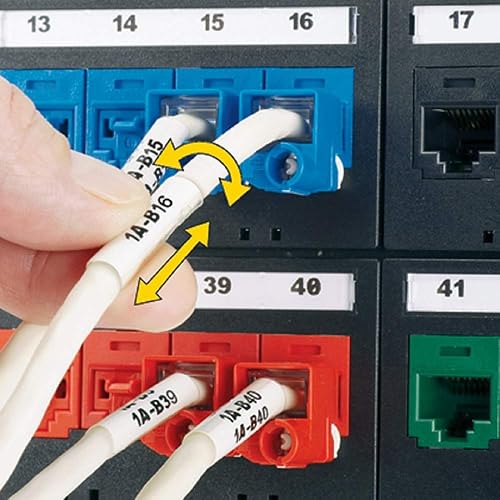Panduit R100X150V1C P1 Cassette Turn-Tell Self-Laminated Label, Vinyl, White 10 – 6 AWG Wire/Cable
