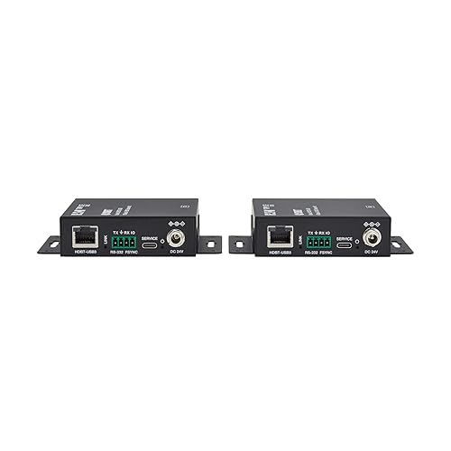 Tripp Lite 4-Port USB Extender Over Ethernet Kit, HDBaseT-USB3 Over Cat6a, 5 Gbps USB-A 3.2 Gen 1, Up to 328 Feet / 100 Meters, Power Over Cable, RS-232, TAA Compliant, 1-Year Warranty (BHDBT3-USB)