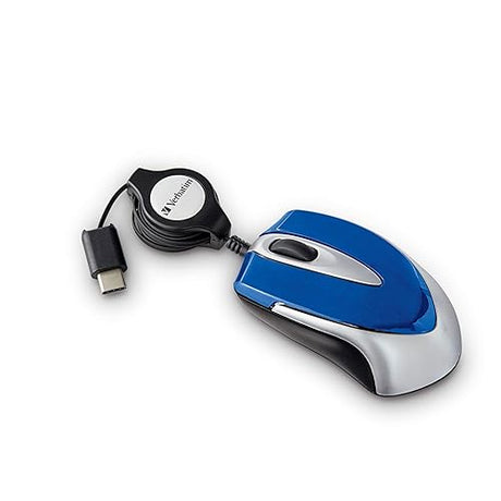 Verbatim USB-C Mini Optical Travel Mouse - Blue (70237)