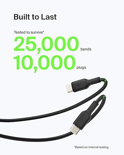 Belkin CAB001bt3MBK 9.8-Foot Boost?Charge USB-C to USB-A Cable, black, 3 m Black USB-C to USB-A (PVC)