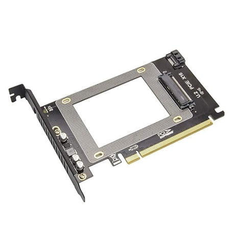 2.5-Inch U.2 Nvme Drive to PCI Express X16 Slot Card or SATA III SSD/HDD PCI Mount