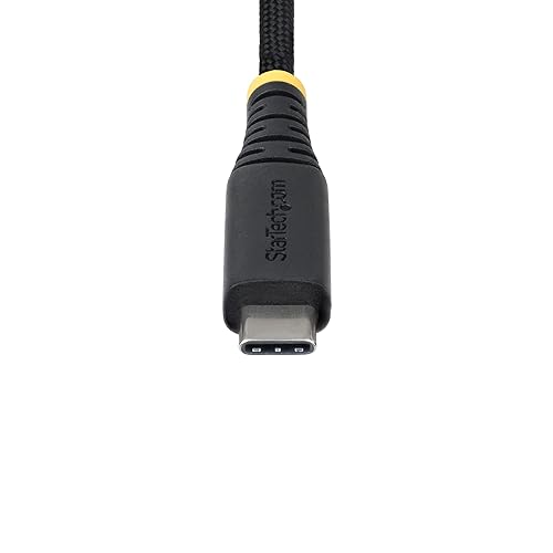StarTech.com 6ft (1.8m) USB-C Charging Cable, 240W (5A) PD EPR, Dual-Layer Silicone/Braided Jacket, Laptop Charger Cord, USB-IF Certified