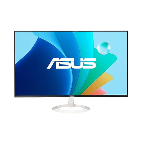 ASUS 24” (23.8-inch viewable) Eye Care Monitor (VZ24EHF-W) - IPS, Full HD (1920 x 1080), Frameless, 100Hz, Adaptive-Sync, 1ms, HDMI, Low Blue Light, Flicker Free, Ultra-Slim Profile, 3 yr Warranty