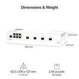 QNAP QSW-M2106-4S-US 10-Port 10GbE & 2.5GbE 10GbE and 2.5GbE Layer 2 Web Managed Switch for SMB Network Deployment
