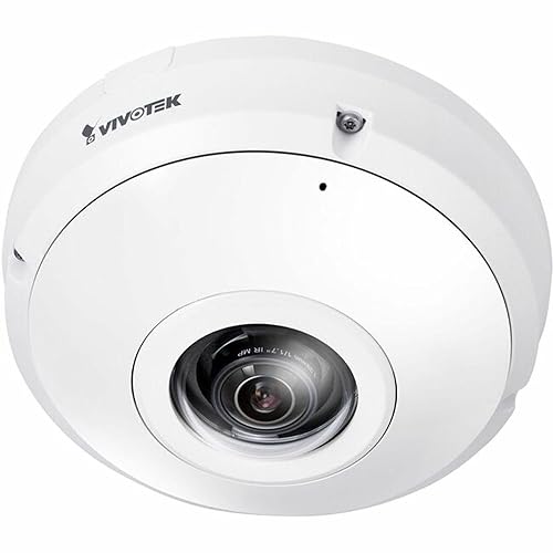 Vivotek - FE9191-H-V2 - Vivotek FE9191-H-v2 12 Megapixel Indoor Network Camera - Color - Fisheye - H.265, H.264, MJPEG