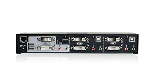 IOGEAR 2-Port Dual View Dual-Link DVI KVMP Switch with Audio and Full Set of Cables (GCS1642 TAA Compliant) 2-Port with Cables