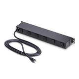 StarTech.com 12-Outlet Rackmount PDU, 1U Server Power Strip, Wide-Spaced Right-Angle Ports, Mounted Power Distribution Unit