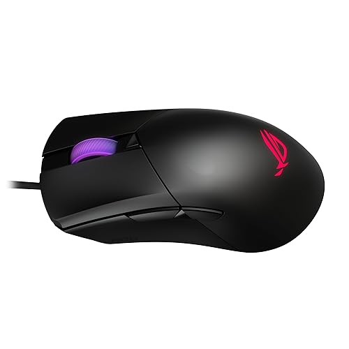 ASUS ROG Gladius III Core Gaming Mouse, Ergonomic, 12000 DPI Optical Sensor, ROG Micro Switches, Push-Fit Switch Socket, 5 Memory Profiles, Aura Sync RGB