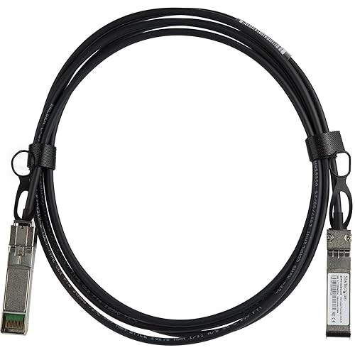 StarTech.com Cisco SFP-H10GB-CU2-5M Compatible 2.5m 10G SFP+ to SFP+ Direct Attach Cable Twinax - 10GbE SFP+ Copper DAC 10Gbps Low Power Passive Transceiver Module DAC Firepower ASR9000 (SFPH10GBCU25)