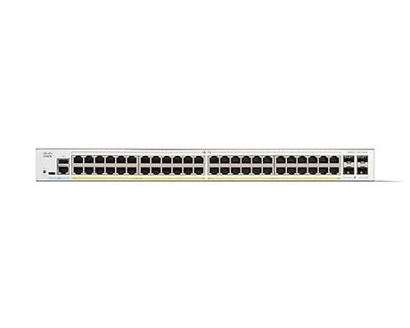 Cisco Catalyst 1300-48P-4G Managed Switch, 48 Port GE, PoE, 4x1GE SFP, Limited Lifetime Protection (C1300-48P-4G)